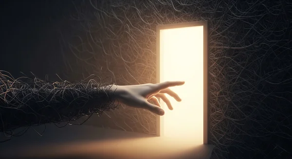 A hand reaching for help, a sign of addiction recovery